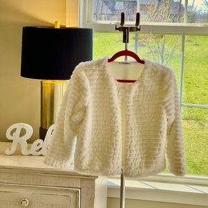 Calvin Klein Fluffy Crop Jacket !